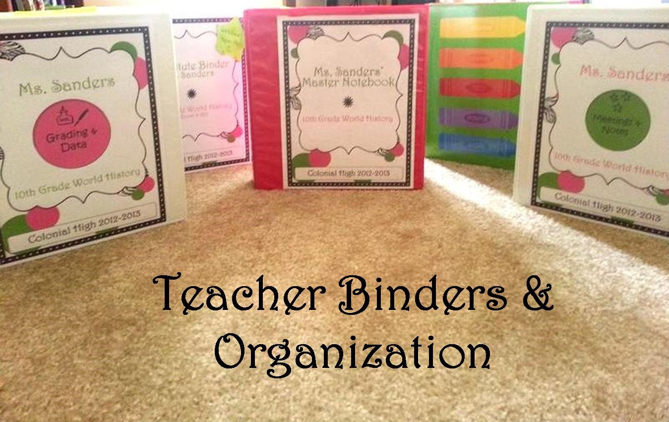 High School Binder Organization
 Teacher Binders & Organization – Part 1