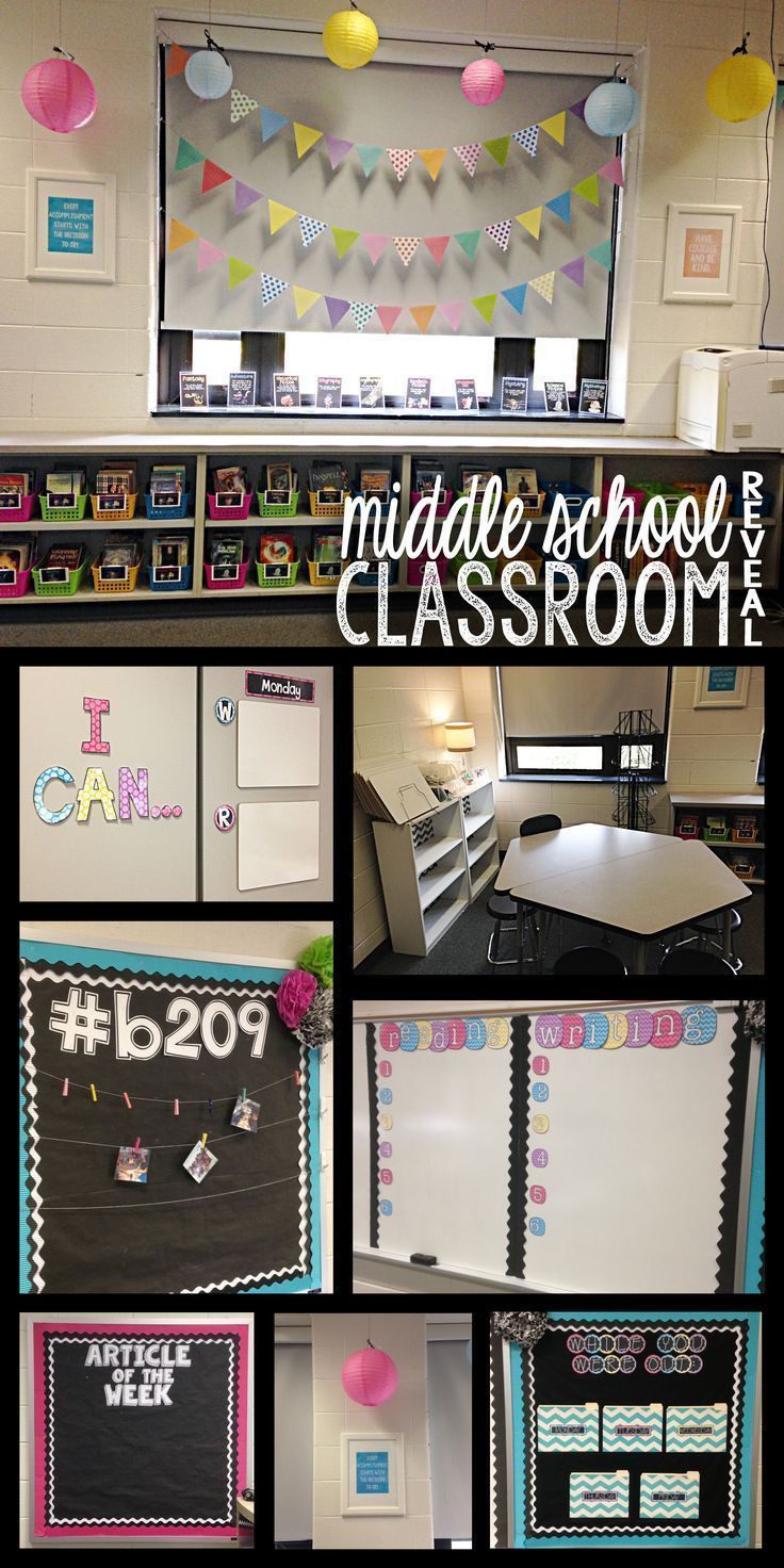 High School Organization
 Middle school classroom reveal pictures