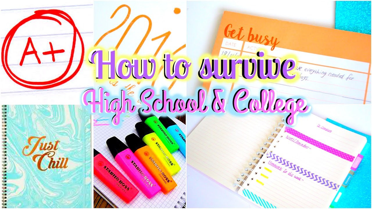 High School Organization
 Tips & Organization Hacks How To Survive High School