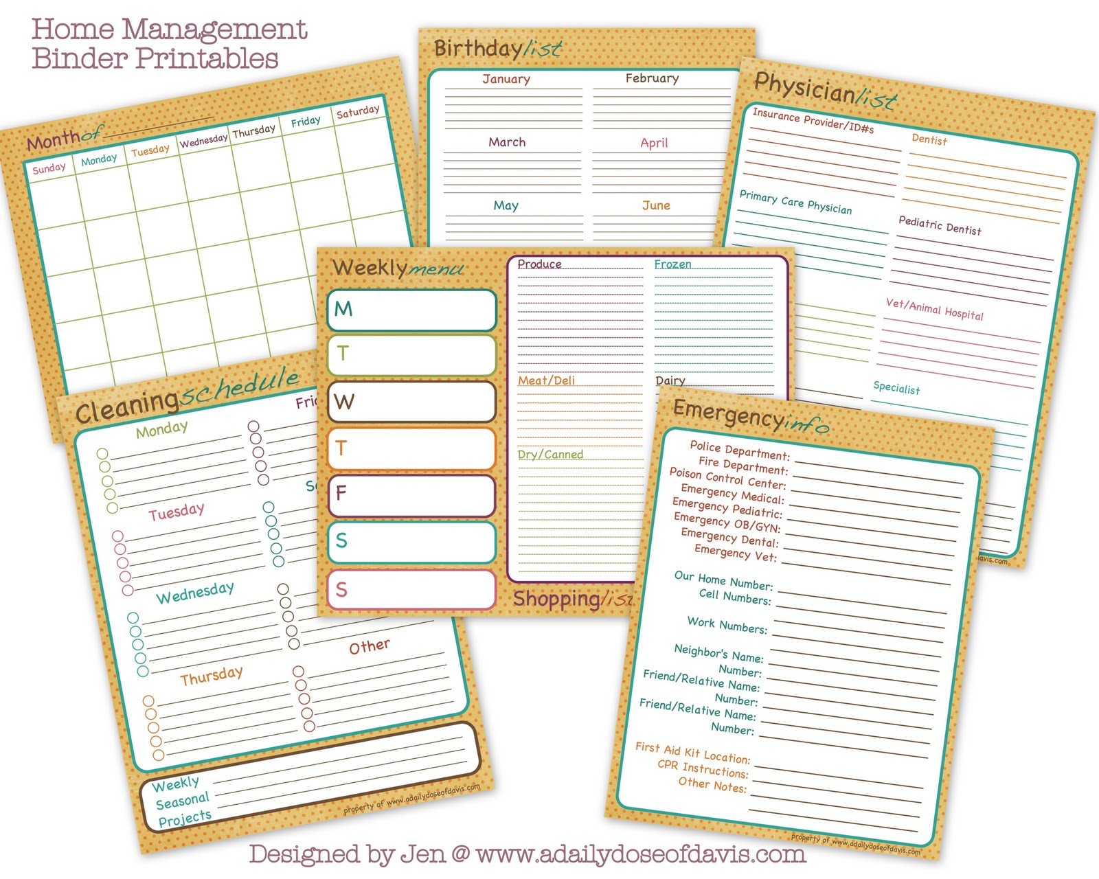 Home Organization Binder
 Life More Simply Tips for creating your Home Management