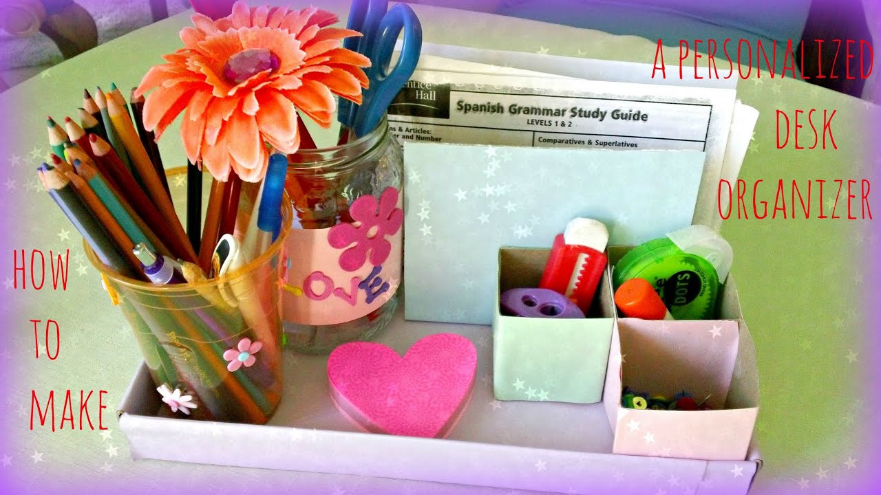 Kid Desk Organizer
 Kids Crafts Colorful Desk Organizer