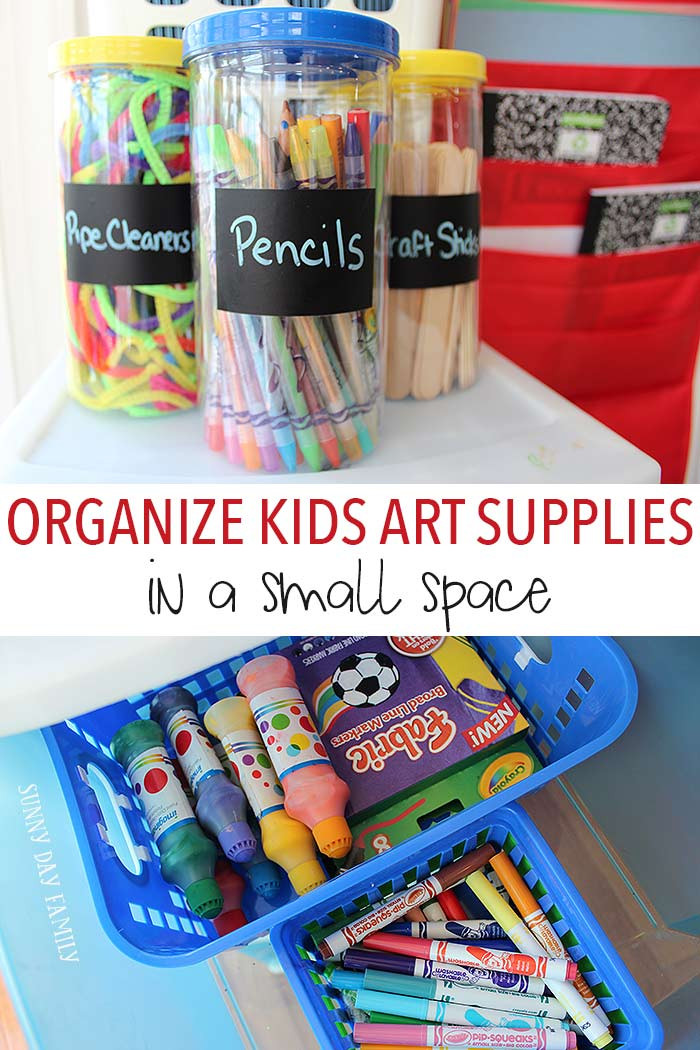 Kids Craft Organizer
 How to Organize Kids Art Supplies in a Small Space