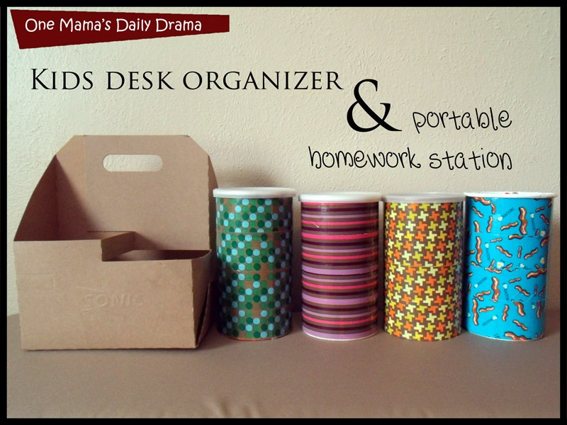 Kids Desk Organizer
 Kids desk organizer DIY e Mama s Daily Drama