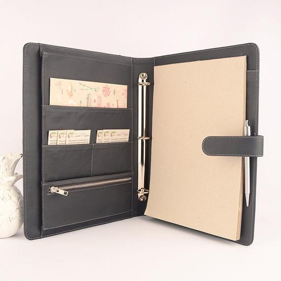 Leather Planner Binder Organizer
 NEW A4 Leather Ring Binder Planner Organizer 3 or by