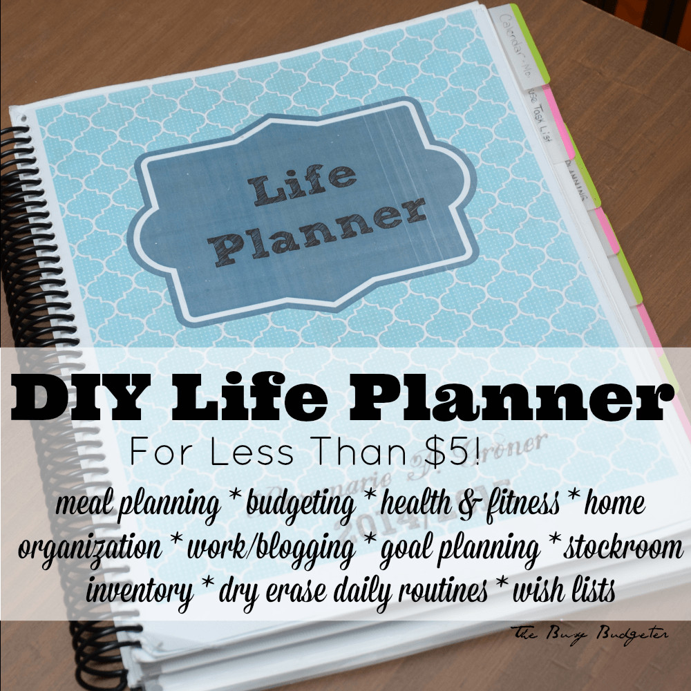 Life organizer Binder Luxury Diy Life Planner for Less Than $5 the Busy Bud Er