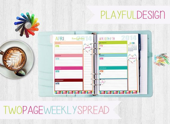 Life Organizer Planner
 2017 PLANNER Pages Life Organizer Digital Printable