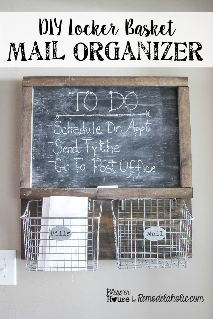 Locker Organizer Diy
 DIY Locker Basket Mail Organizer