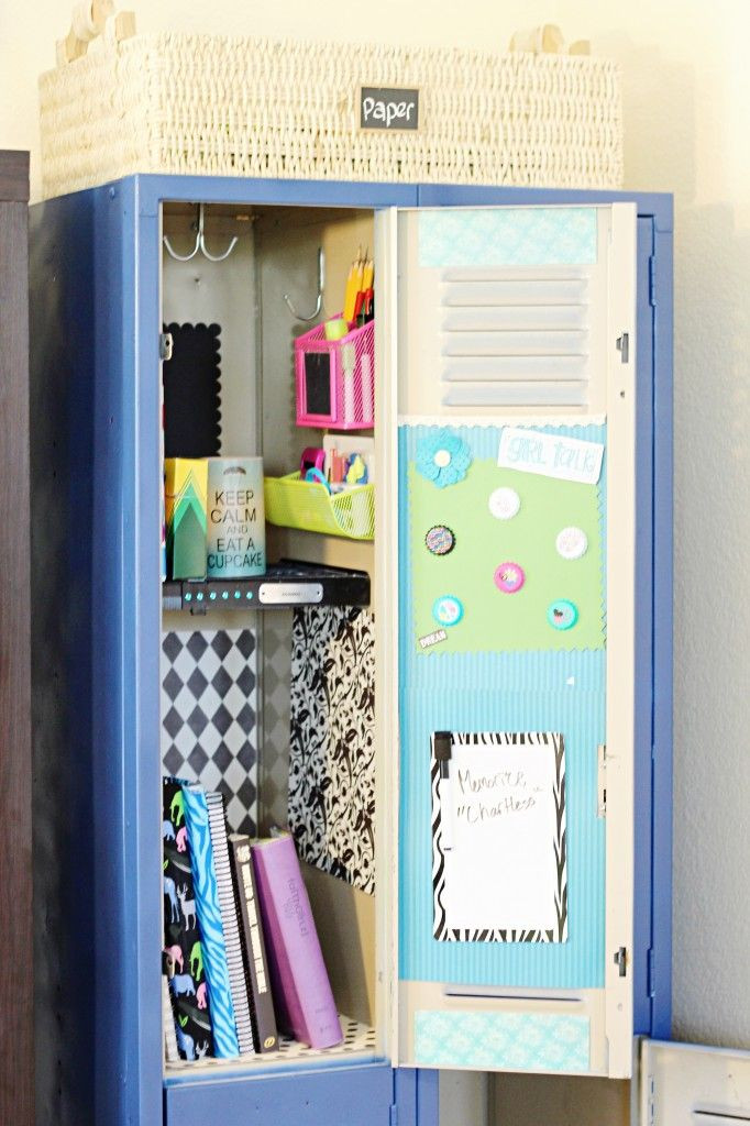 Locker Organizer Ideas
 Lockers are not just for public school Put the in your