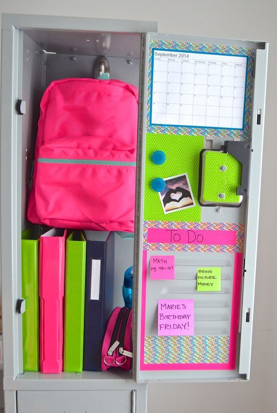 Locker Organizer Ideas
 15 DIY Locker Organization for School Girls