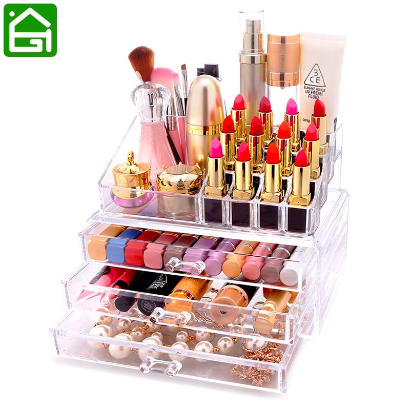 Makeup Desk Organizer
 Clear Acrylic Cosmetic Organizer Box Makeup Storage Drawer