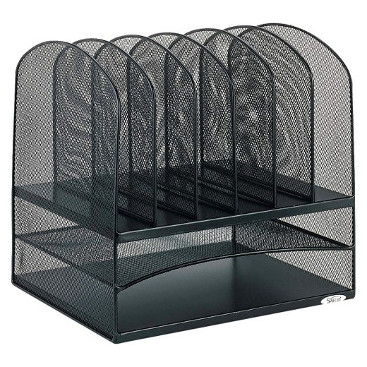 Mesh Desk Organizer
 Safco Steel Mesh Desk Organizer with Eight Sections