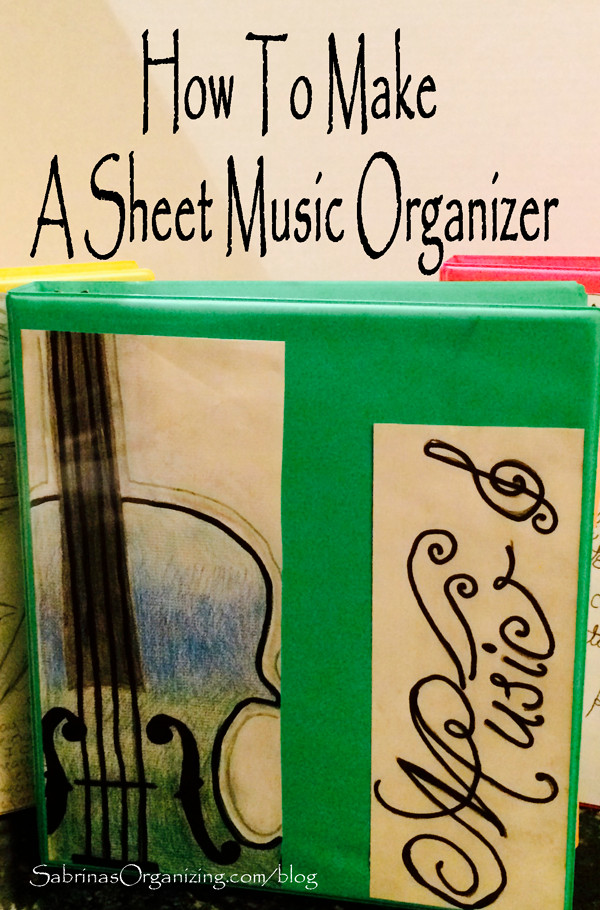 Music Folder Organizer
 How to Make a Sheet Music Organizer