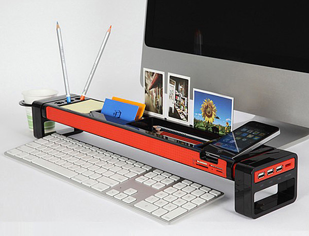 Neat Desk Organizer
 The iStick Multifunction Desktop organiser