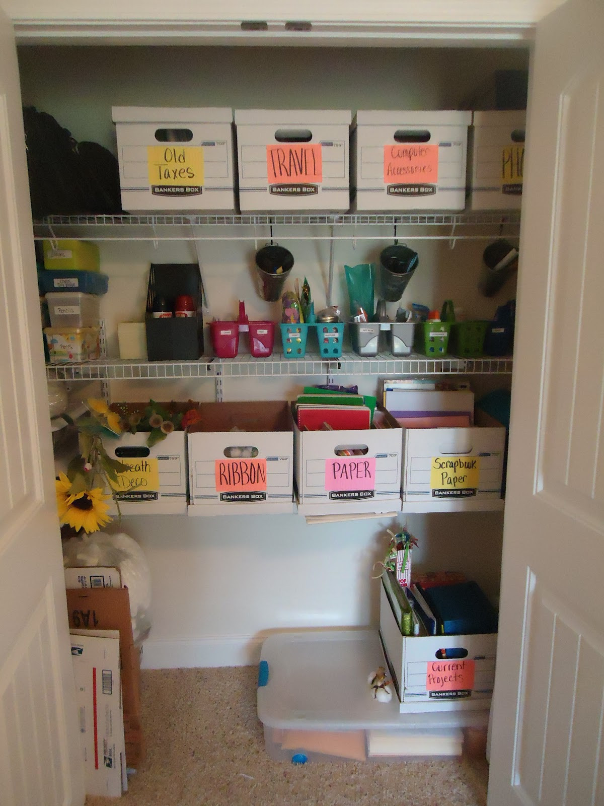 Office Closet Organizer
 The Life of a Farmer s Wife Organizing the fice