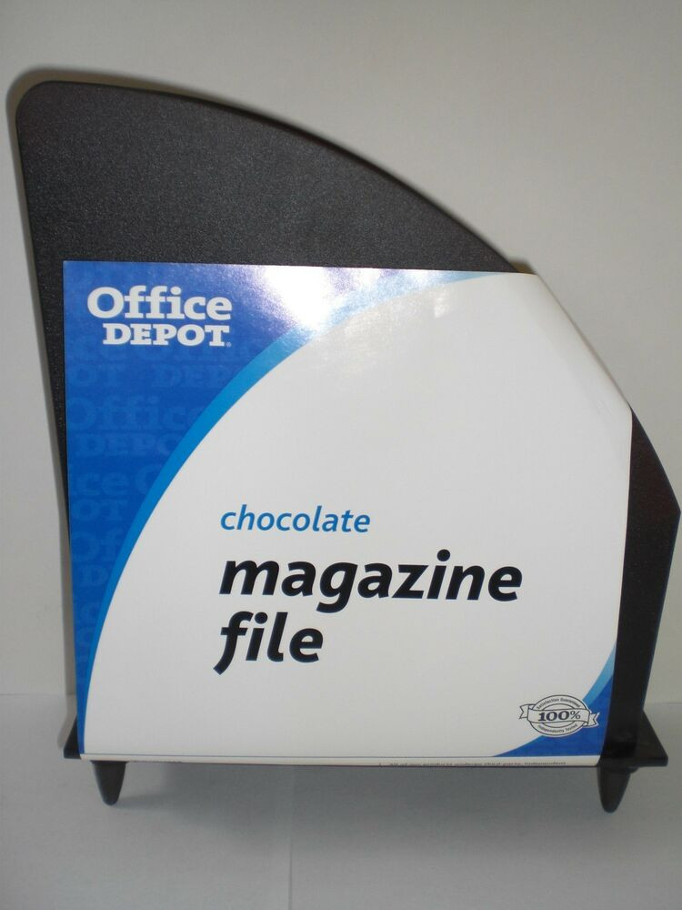 Office Depot Desk Organizer
 fice Depot Chocolate Brown Plastic Magazine File Paper