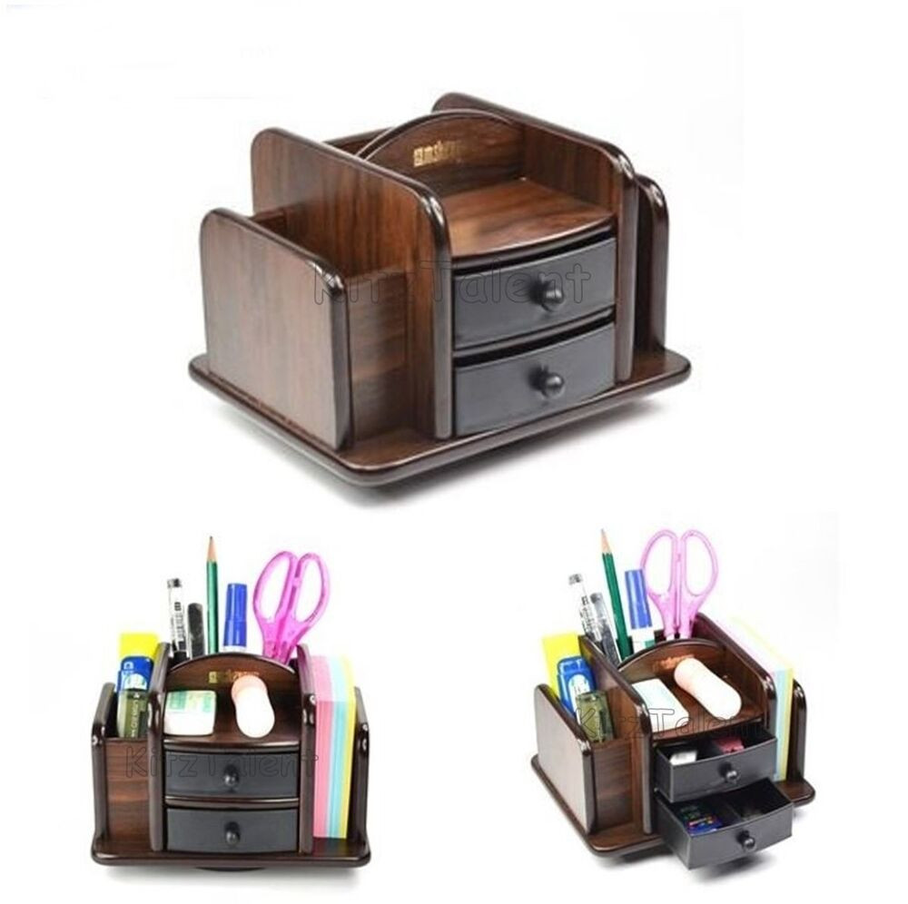 Office Desk Drawer Organizer
 fice Table Desk Organizer 2 Plastic Drawer Wood Pen
