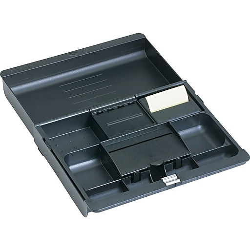 Office Desk Drawer Organizer
 3M™ Black Plastic Adjustable Desk Drawer Organizer