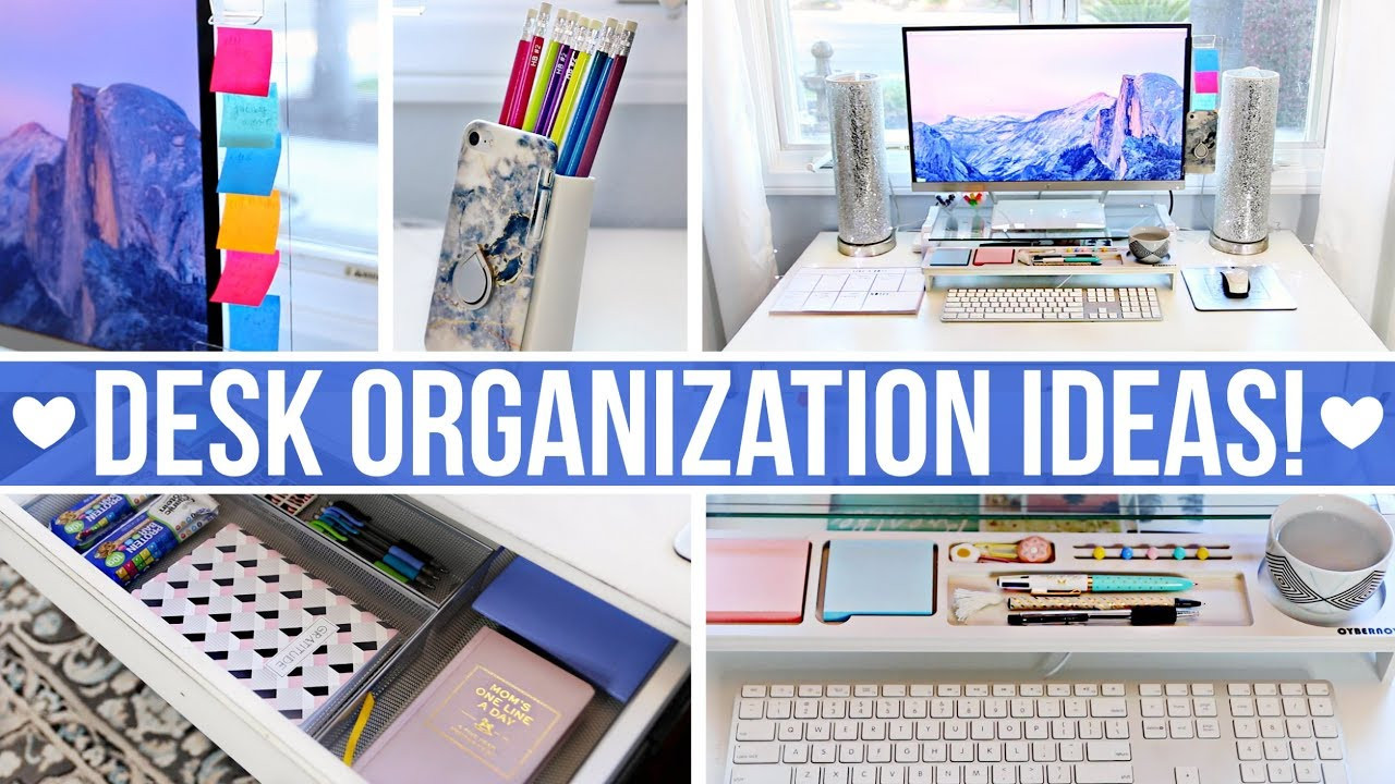 Office Desk Organization Ideas
 DESK & OFFICE ORGANIZATION IDEAS