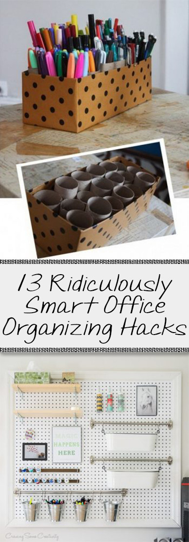 Office Organization Hacks
 13 Ridiculously Smart fice Organizing Hacks
