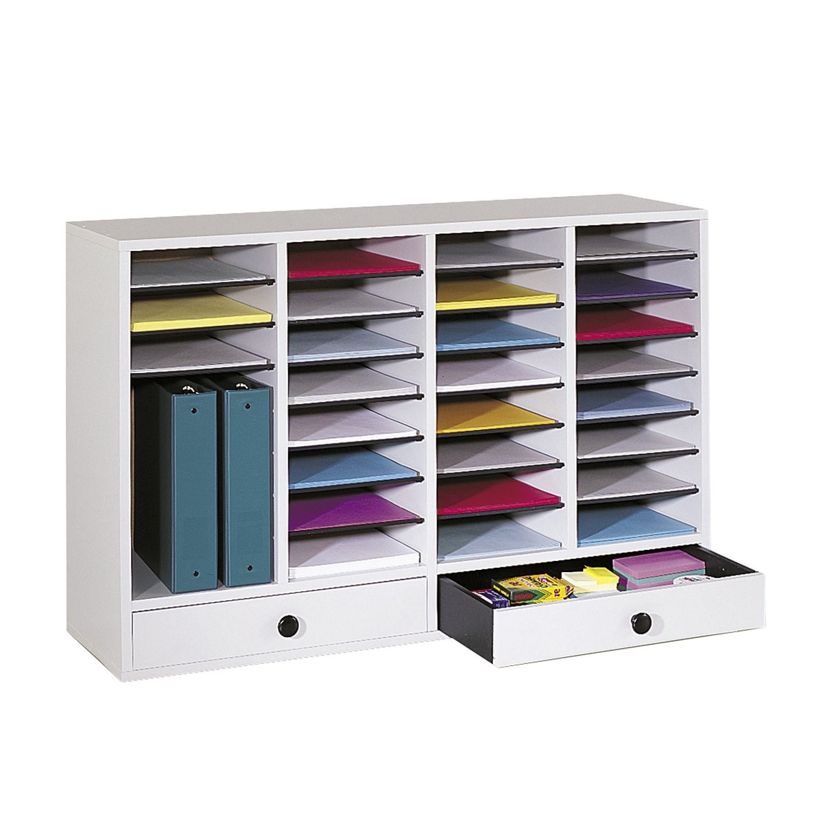 Office Shelf Organizer
 Safco 9494 Wood Adjustable Literature Organizer fice