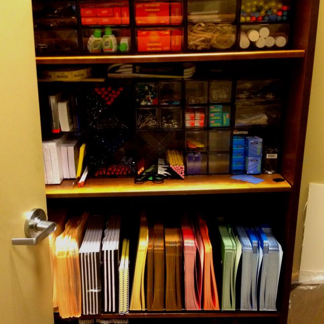 Office Supply Organization Ideas
 Organized office supply closet at work Awesome job