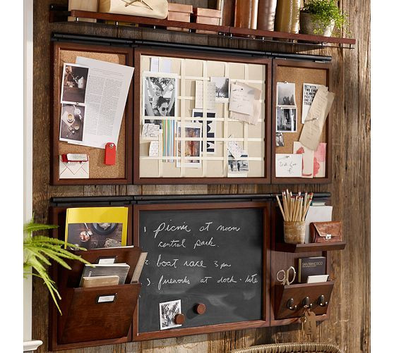 Office Wall Organizer System
 Build Your Own Daily System ponents Rustic Mahogany