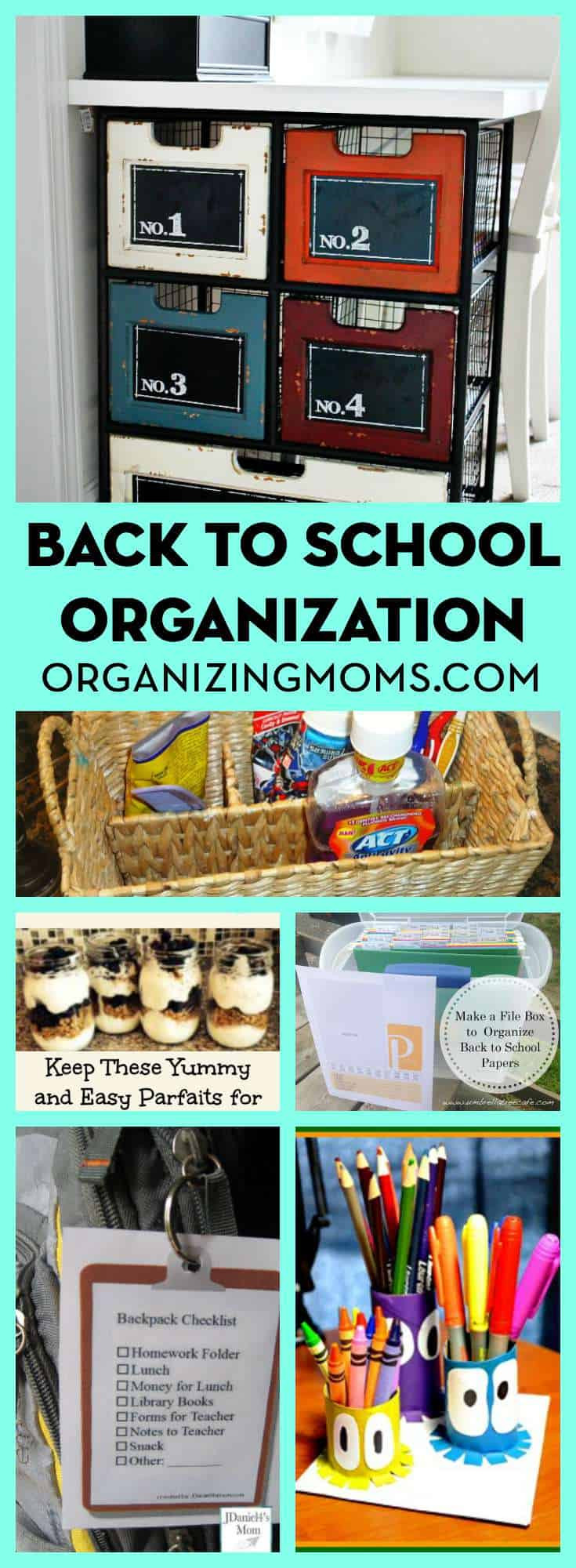 Organization Tips For School
 Back to School Organization Ideas Organizing Moms