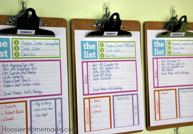 Organization Tips For School
 Home Organizing Tips Daily System Hoosier Homemade