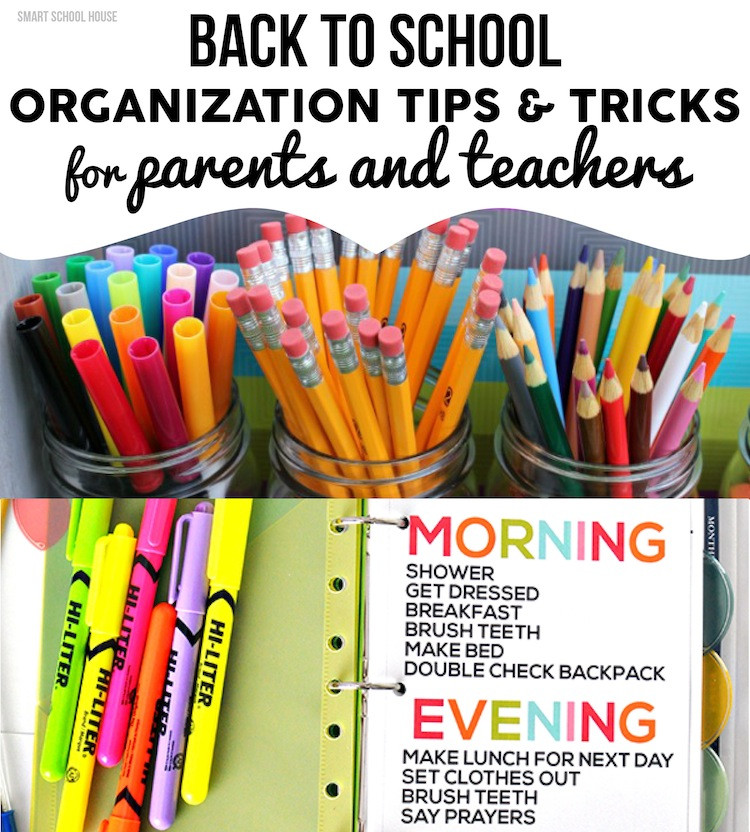 Organization Tips For School
 Back to School Organization