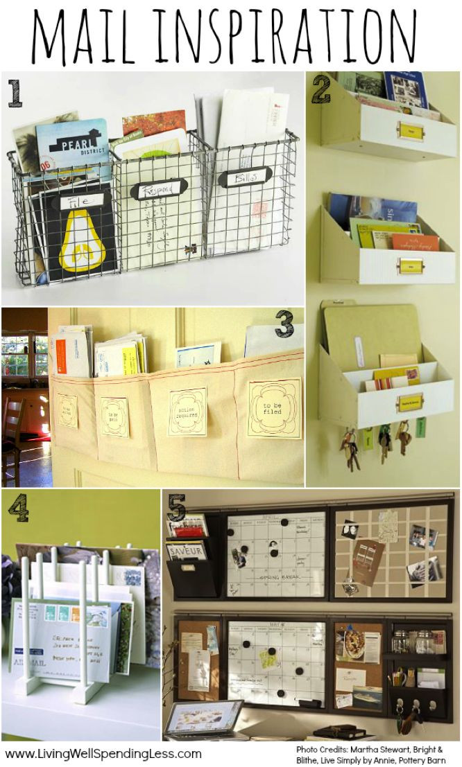 Paper Clutter Organization
 Best 25 Organize mail ideas on Pinterest
