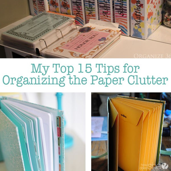 Paper Clutter Organization
 Organizing Paper Clutter