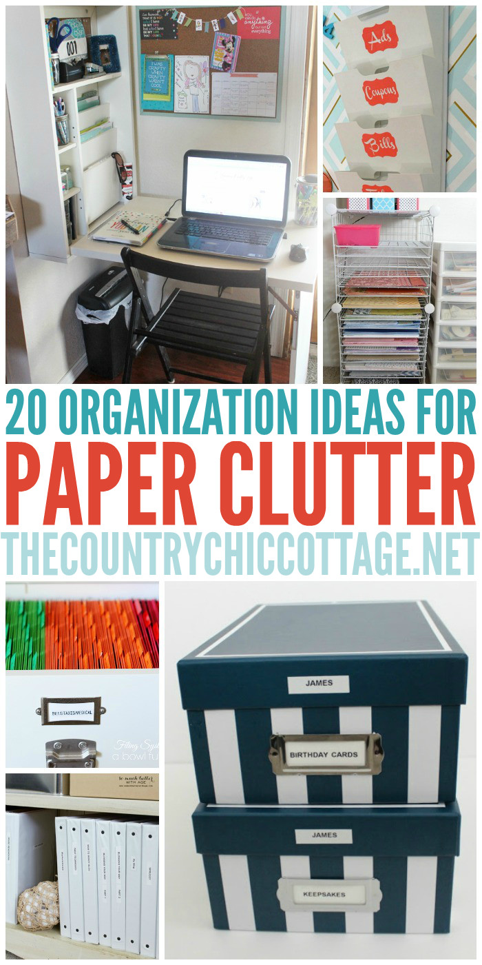 Paper Organization Ideas
 Organization Ideas for Paper The Country Chic Cottage