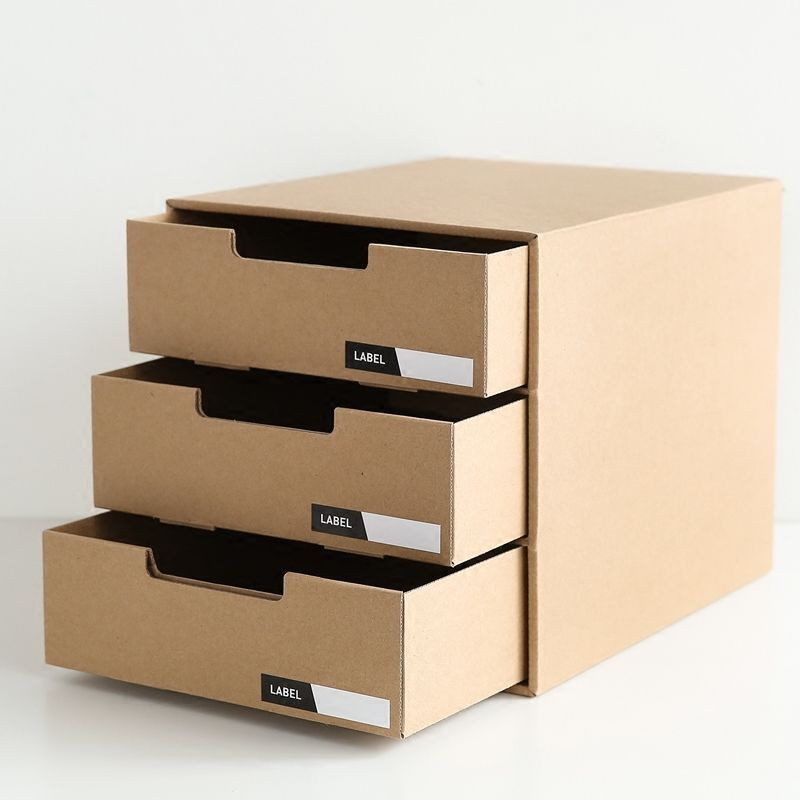 Paper Organizer Box
 Desk Cardboard Stationery File Paper Box Organizer Storage