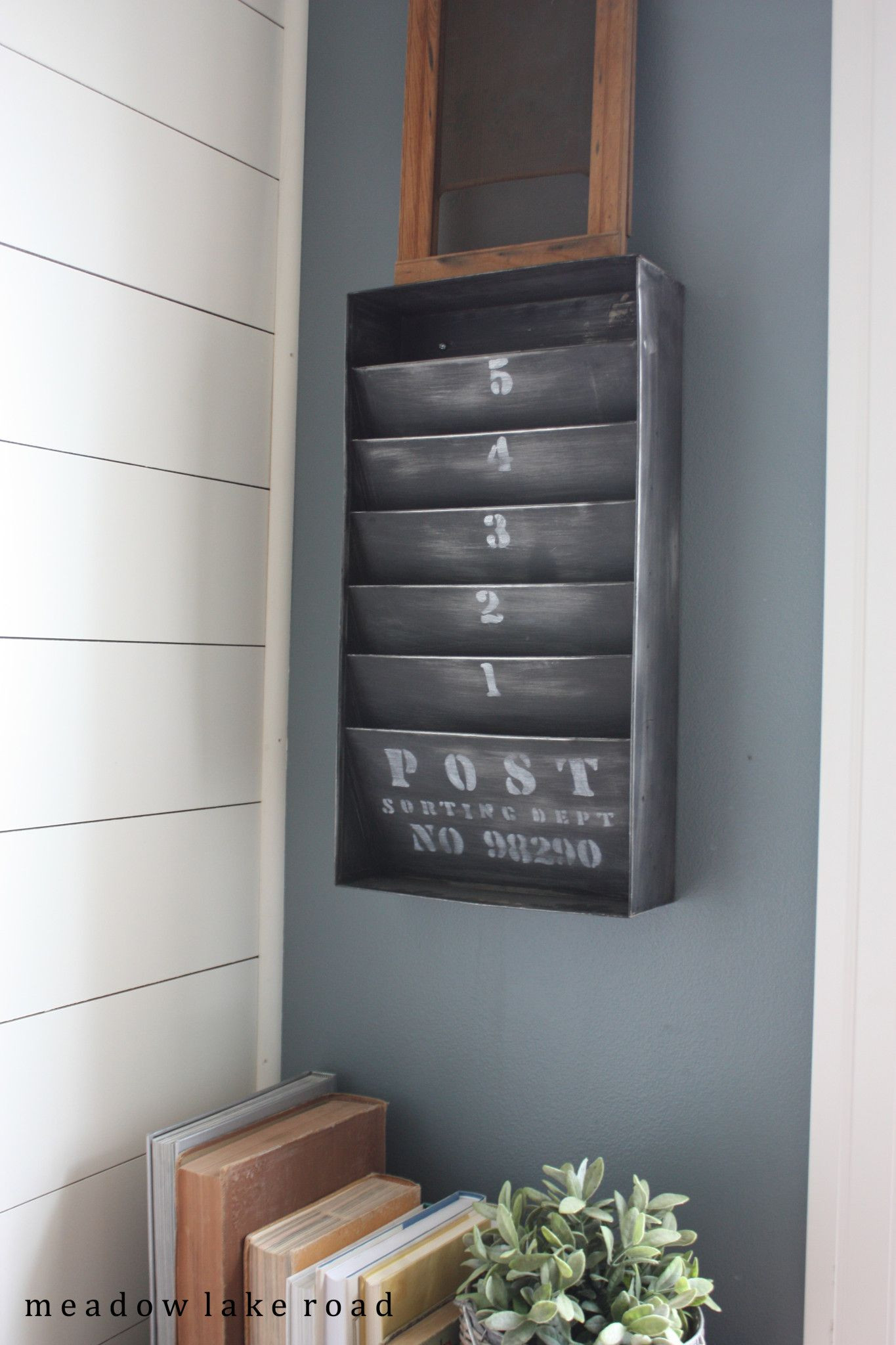 Paper Organizer For Wall
 Trash to Treasure Upcycled Metal Paper Organizer