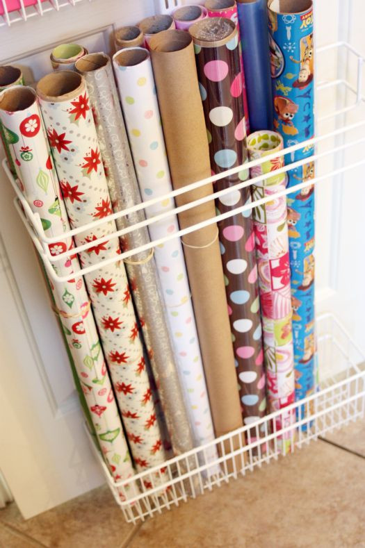Paper Organizer Ideas
 Top 25 best Wrapping paper storage ideas on Pinterest