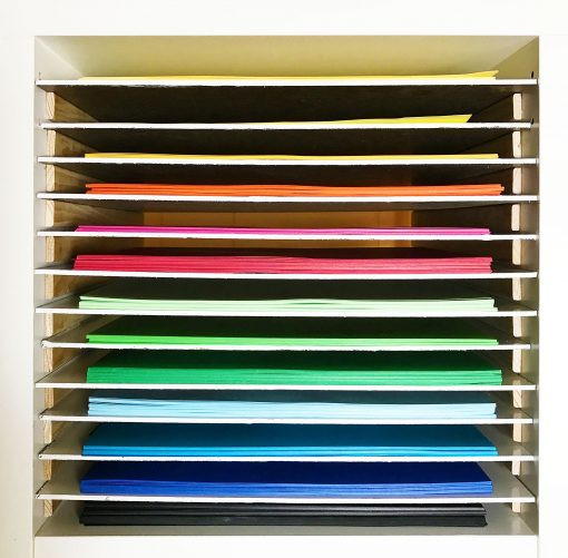 Paper Organizer Shelves
 12x12 Paper Storage DIY Vertical Organizer for Scrapbook