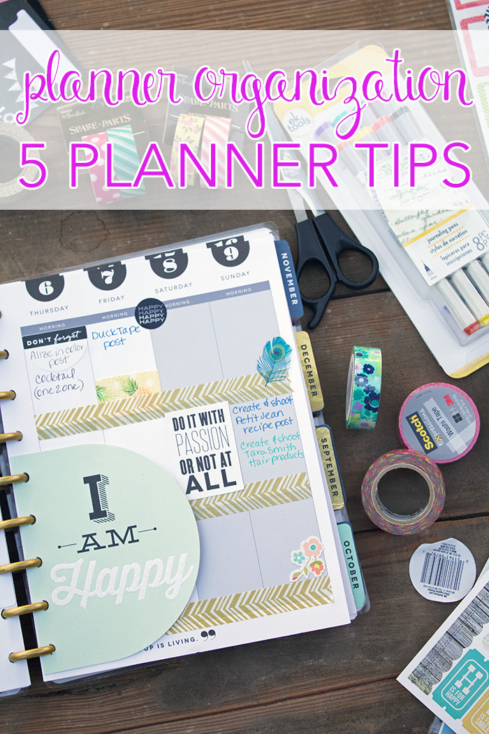 Planner Organization Ideas
 Planner Organization 5 Planner Tips • Taylor Bradford