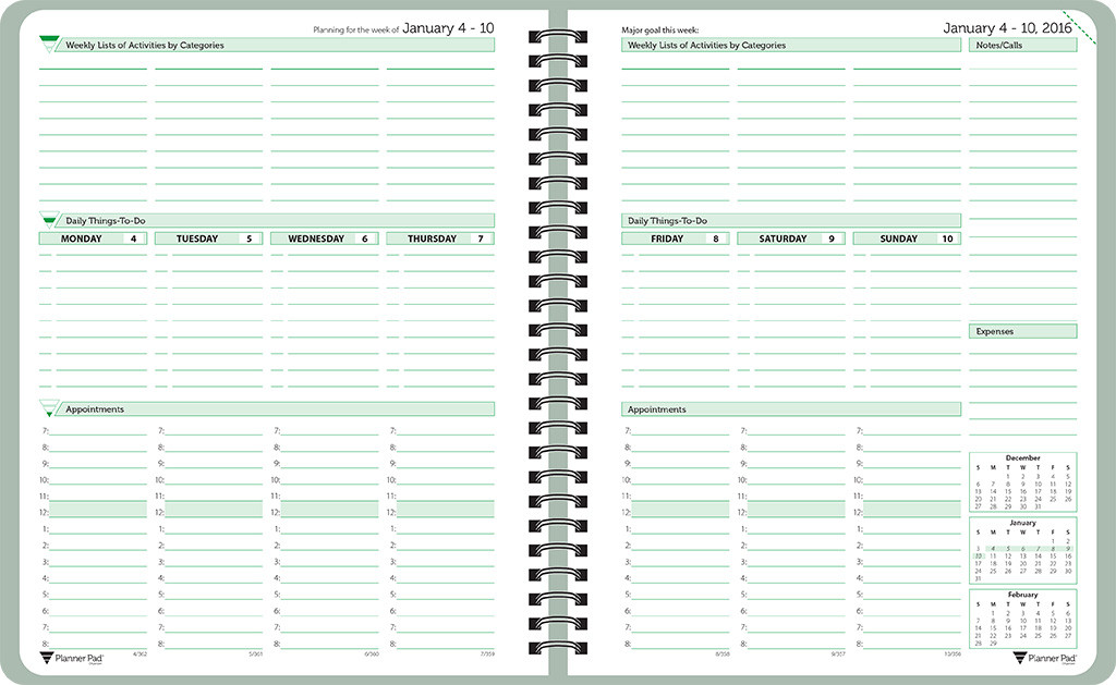Planner Pad Organizer
 Planner Pads Personal Organizers and Planners