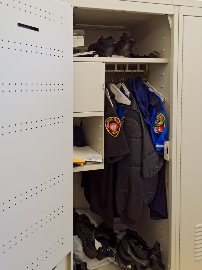 Police Locker Organizer
 Ventilated Gear Lockers Boost Morale at Franklin Police