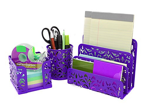 Purple Desk Organizer
 Mail Organizer For Desk Set Holder fice Purple Note