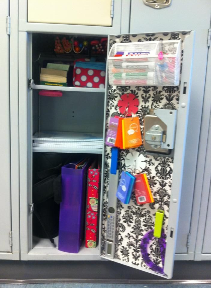 School Locker Organizer
 Loving the Janus Locker Shelf for half lockers you a
