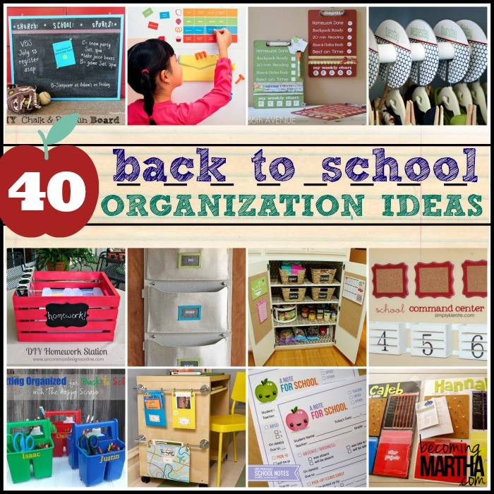 School Organization
 40 Back to School Organization Ideas The Simply Crafted Life