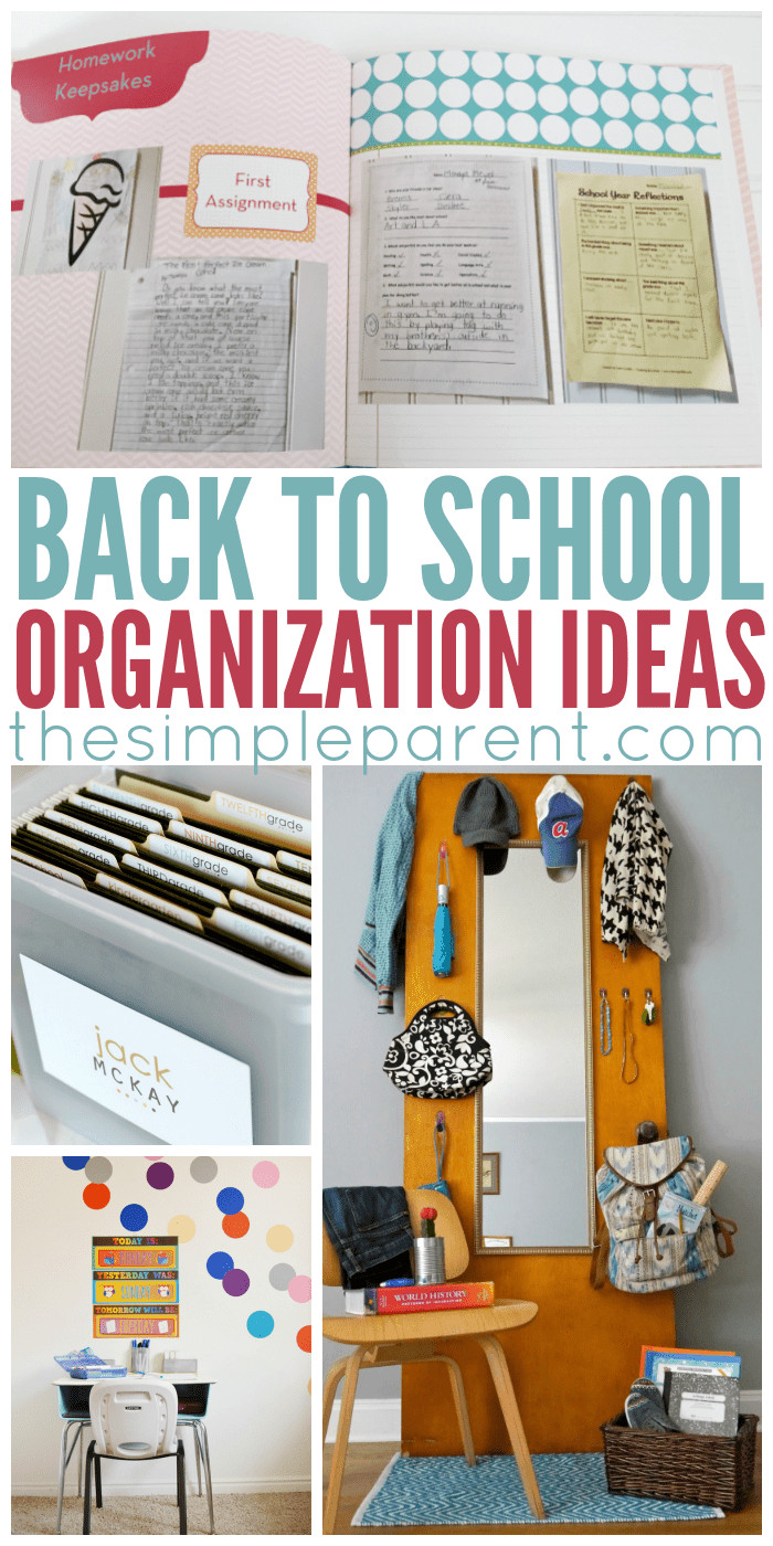 School Organization Ideas
 Back to School Organization Ideas • The Simple Parent