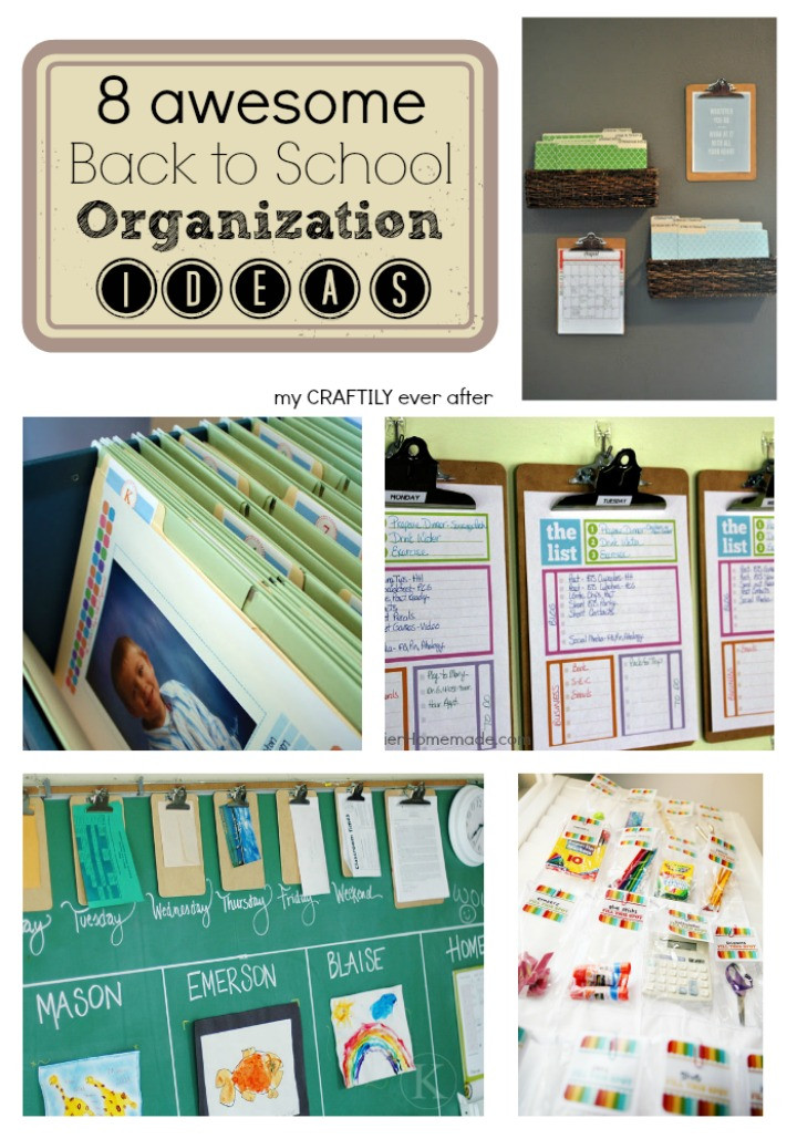 School Organization Ideas
 8 Awesome Back to School Organization Ideas My Craftily