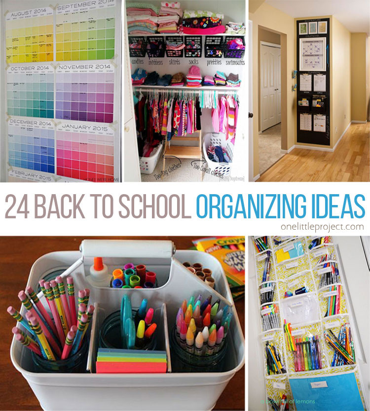 School Organization
 24 Back to School Organization Ideas