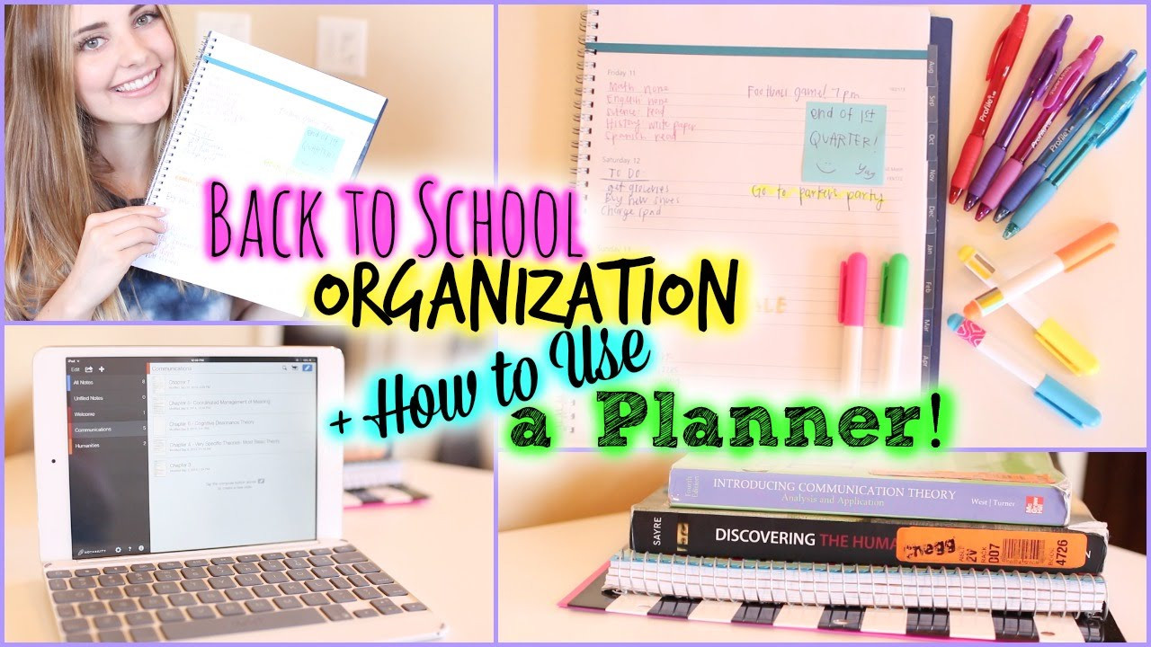 School Organization
 School Organization Study Tips & How to Use a Planner