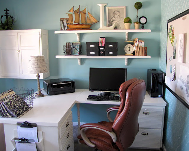 Small Office Organization
 Goodbye House Hello Home Blog Day 3 Spring Into