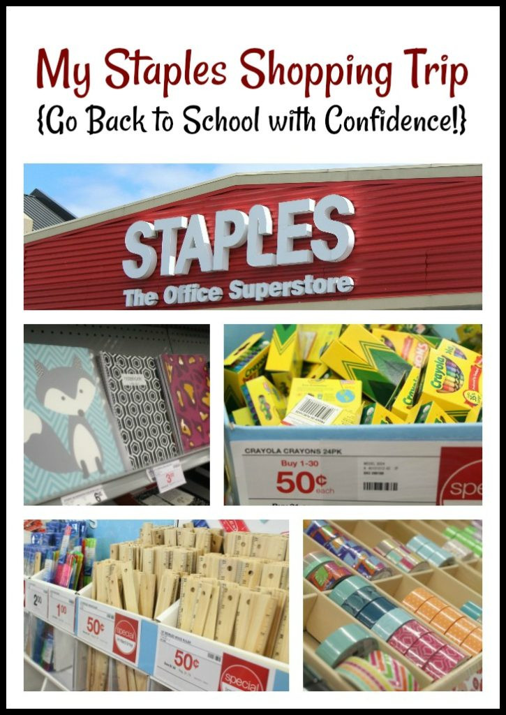 Staples Back To School
 My Staples Shopping Trip Go Back to School with Confidence