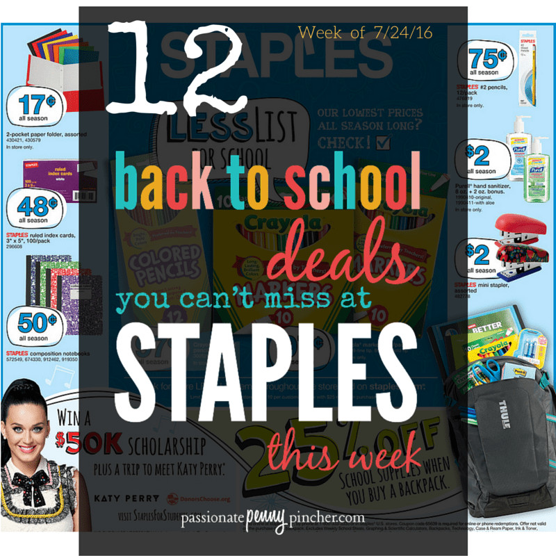 Staples Back To School
 Staples Back to School Sales Ad starting 7 24 Top 10