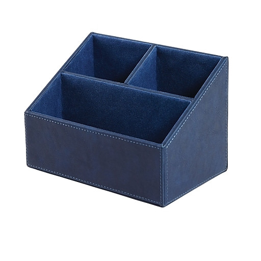 Staples Desk Organizer
 Staples Desk Organizer Faux Leather Blue